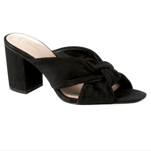 Banana Republic Peep Toe Cross Mules